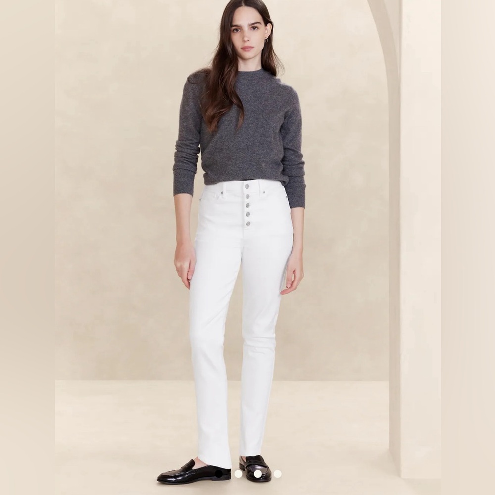 Banana Republic - ultra high waist slim jeans